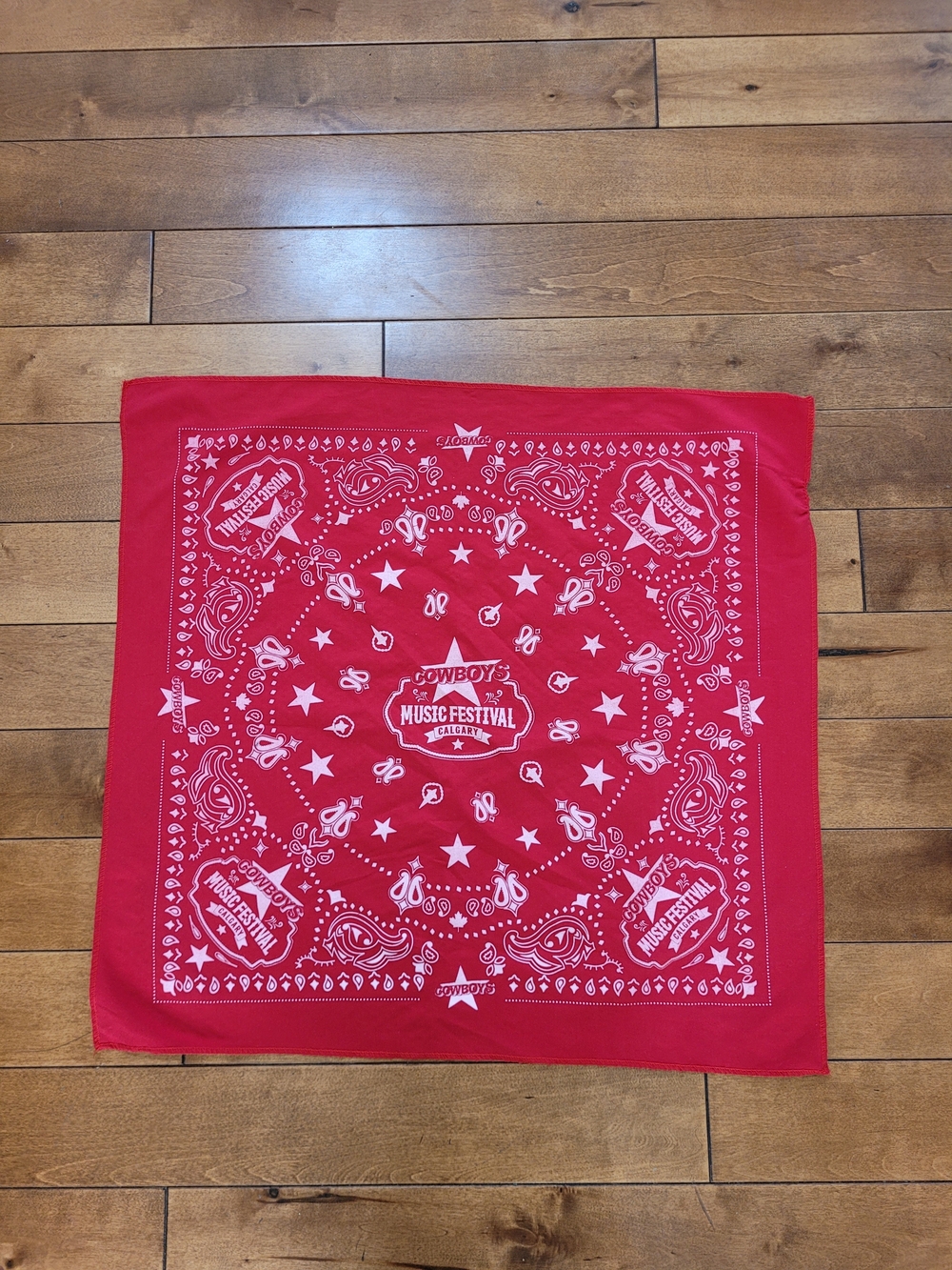 New Cowboys Music Festival Calgary Red Cotton Bandana
